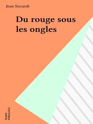 cover image of Du rouge sous les ongles